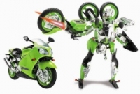 Happy Well Робот-трансформер Kawasaki-Ninja-ZX-12R 1:10 свет