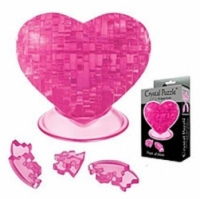 Crystal Puzzles Трехмерная головоломка Сердце розовое